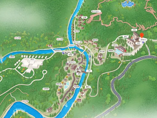 平鲁结合景区手绘地图智慧导览和720全景技术，可以让景区更加“动”起来，为游客提供更加身临其境的导览体验。